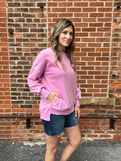 The Summer Fling Mineral Wash Pullover