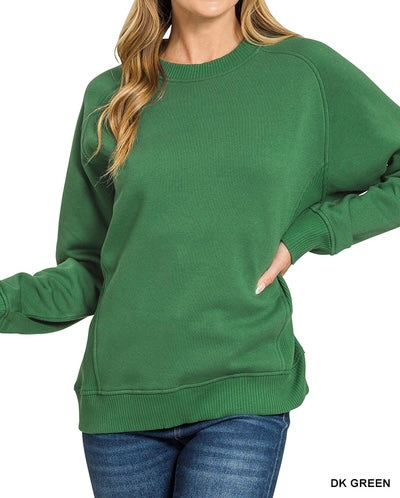 BEST SELLER The Lea Ribbed Side Sweatshirt