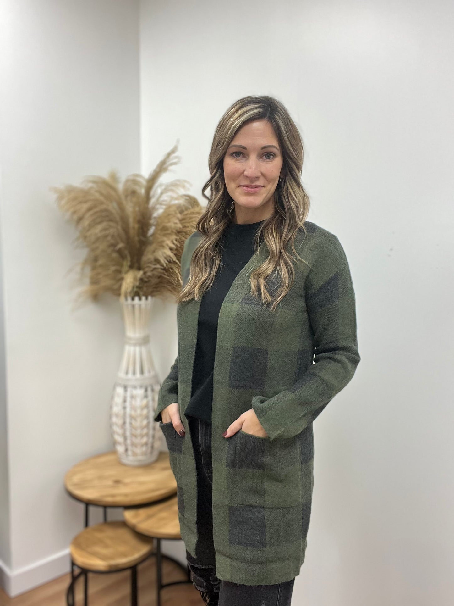 The Oaklynn Open Jacquard Sweater Cardigan