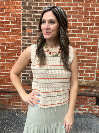 The Remley Striped Chunky Knit Sweater