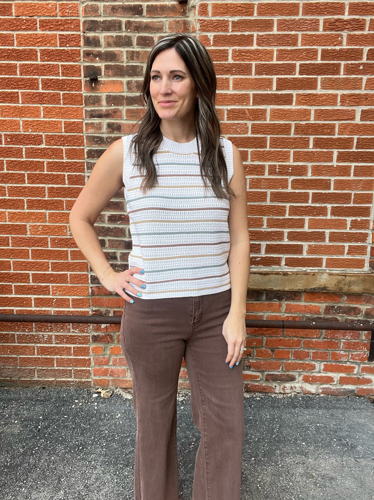 The Remley Striped Chunky Knit Sweater