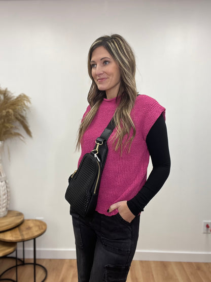 The Pink Polly Knit Vest Top