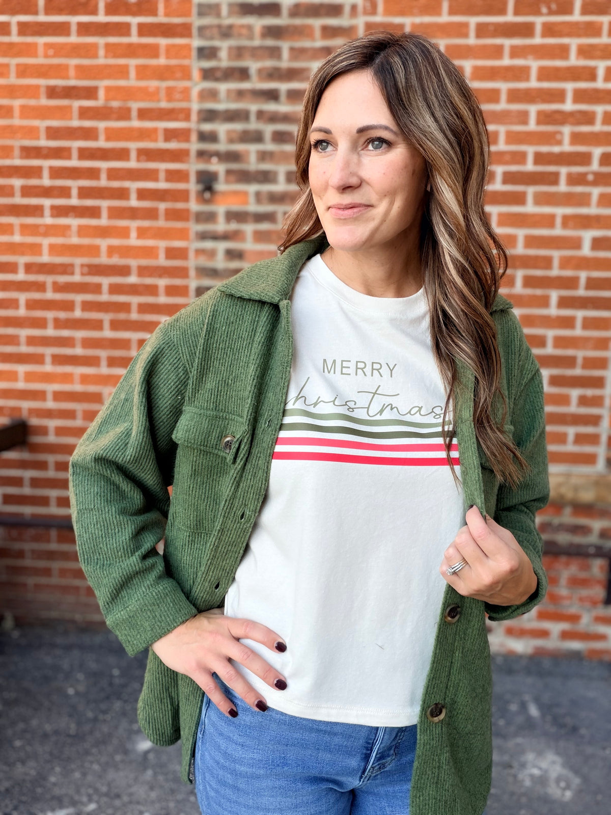 The Jones Brushed Button Down Shacket