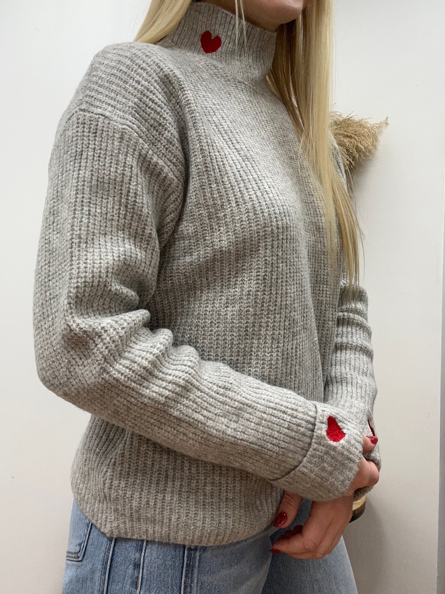 The Maylor “Love Note” Heart Sweater