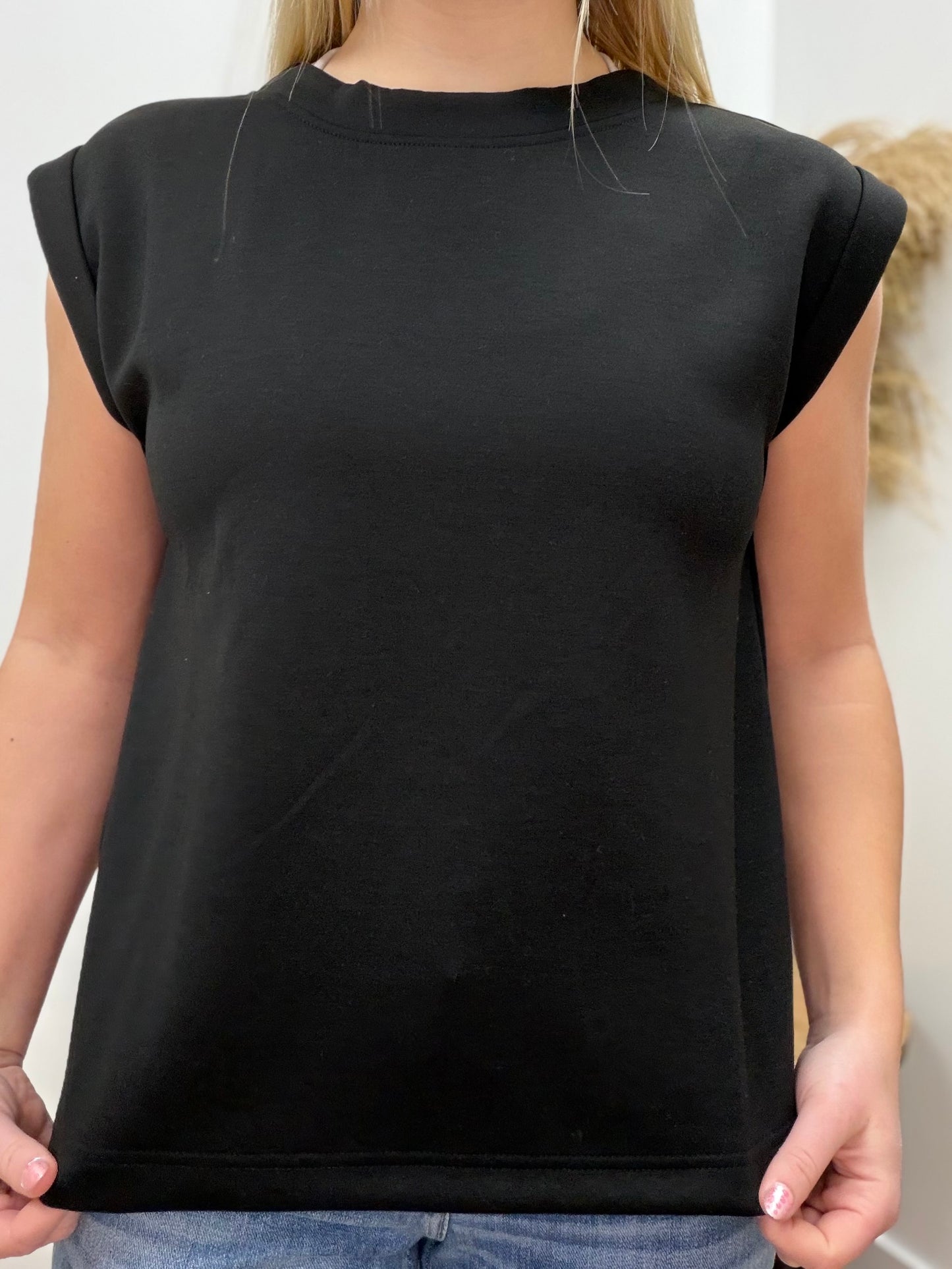 The Kennah Sleeveless Scuba Casual Top