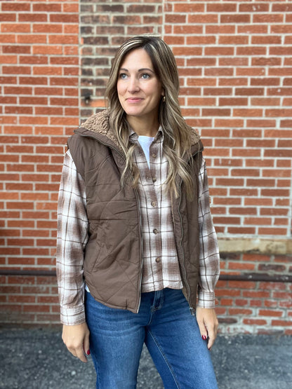 The Cosmo Plaid Collared Button Down