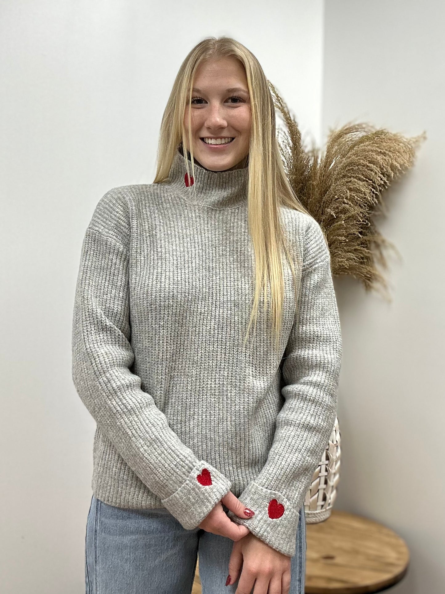 The Maylor “Love Note” Heart Sweater