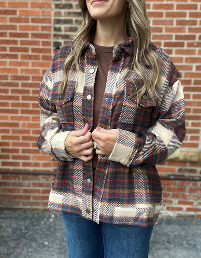 The Remi Oversized Plaid Shacket