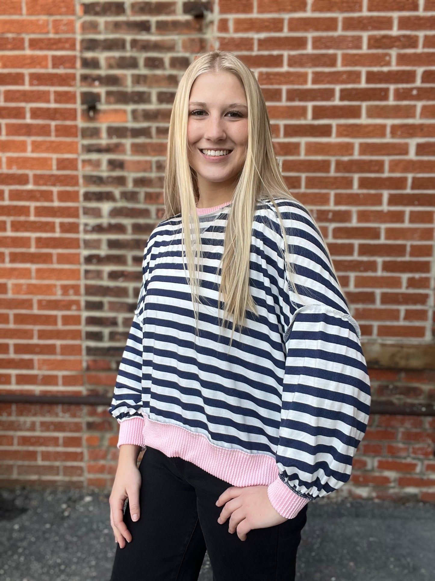 The Selena Oversized Drop Shoulder Crewneck