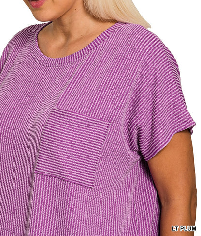 The Delaney Curvy Textured Top