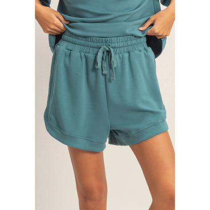The Naia Loose Fit Elastic Lounge Shorts