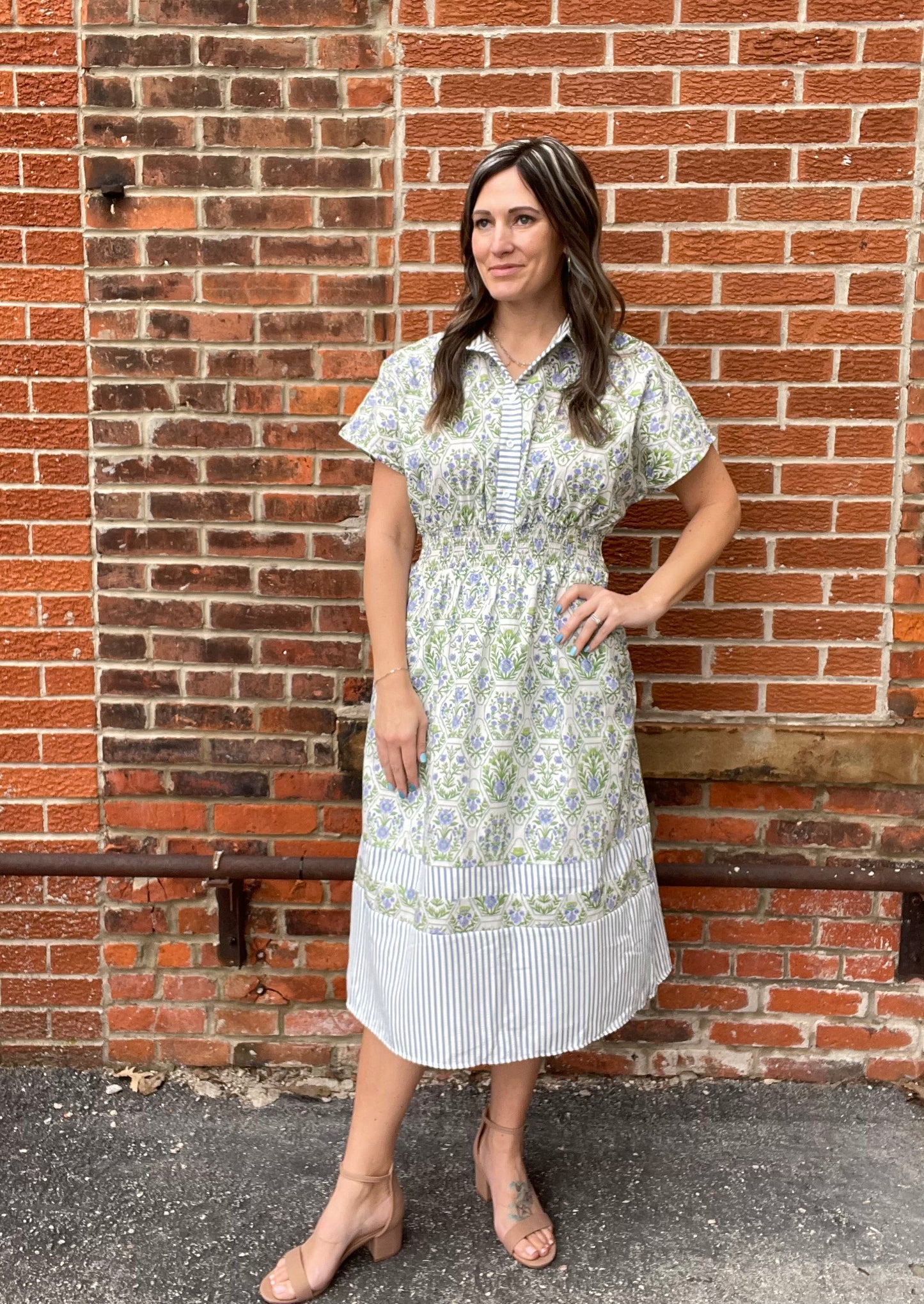 The Aaliyah Printed Midi Dress