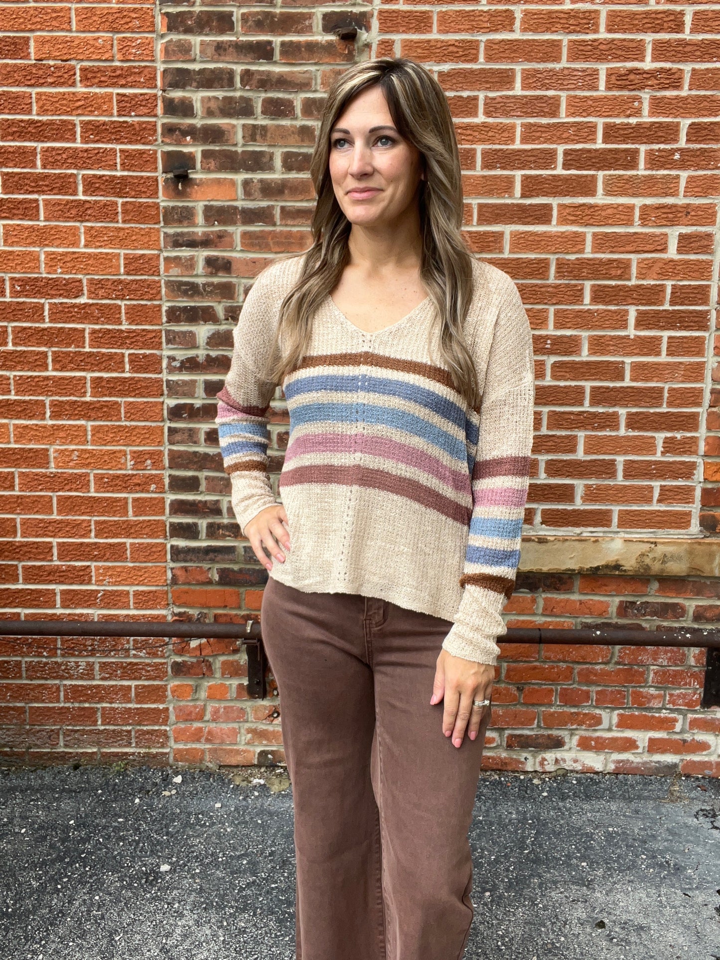 The Rivah Colorful Breezy Sweater
