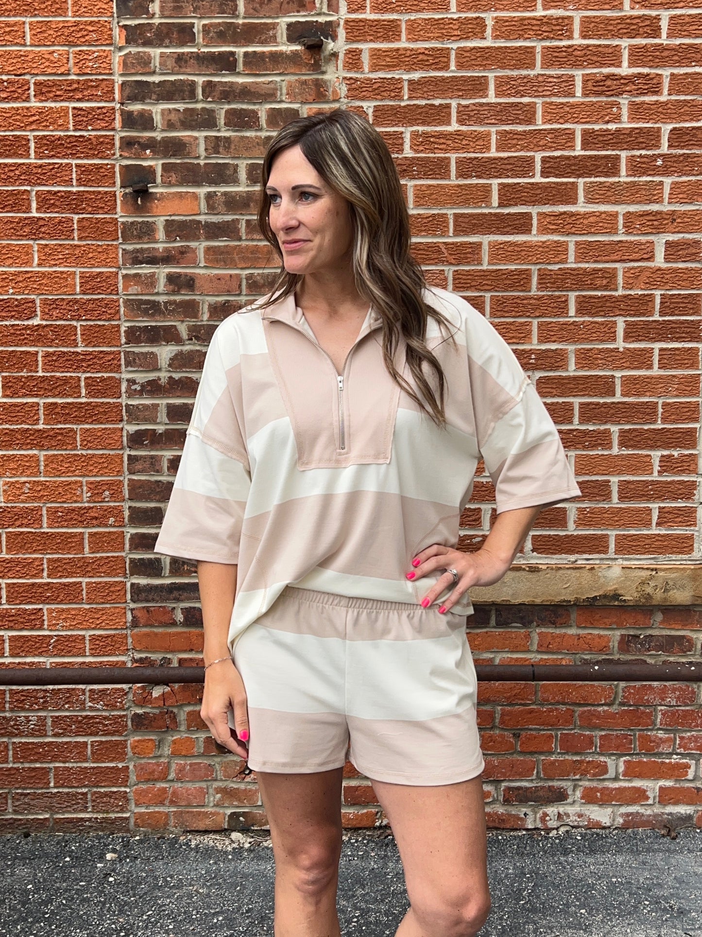 The Taylor Striped Color Block Pullover