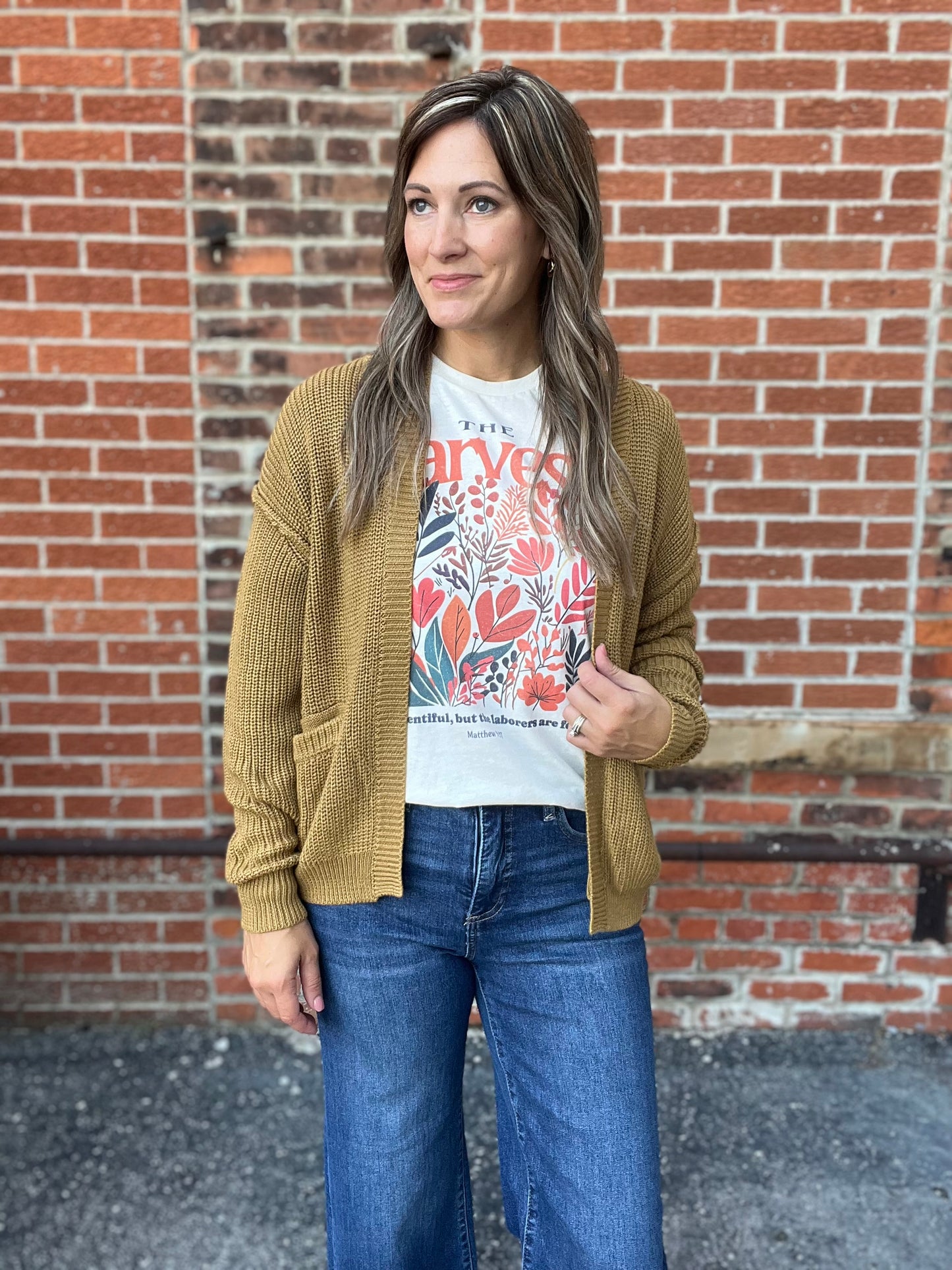 The Liora Mustard Chunky Knit Cardigan