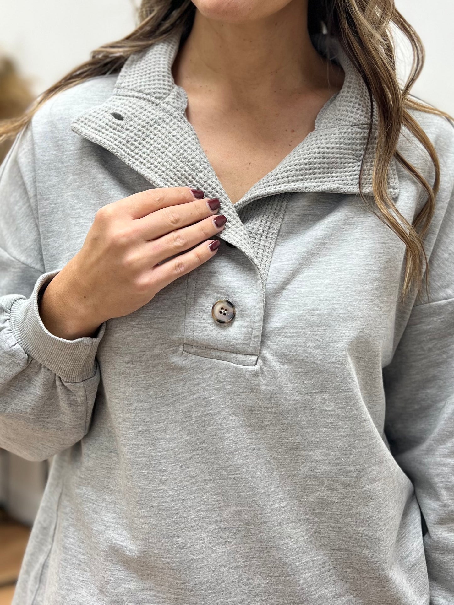 The Esti Oversized Textured Pullover