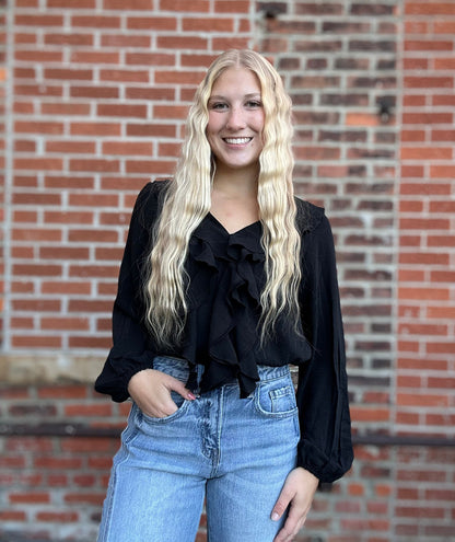 The Collyns Ruffle Long Sleeve Blouse