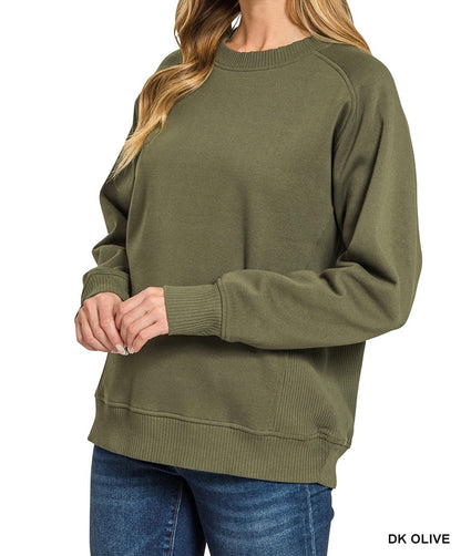 BEST SELLER The Lea Ribbed Side Sweatshirt