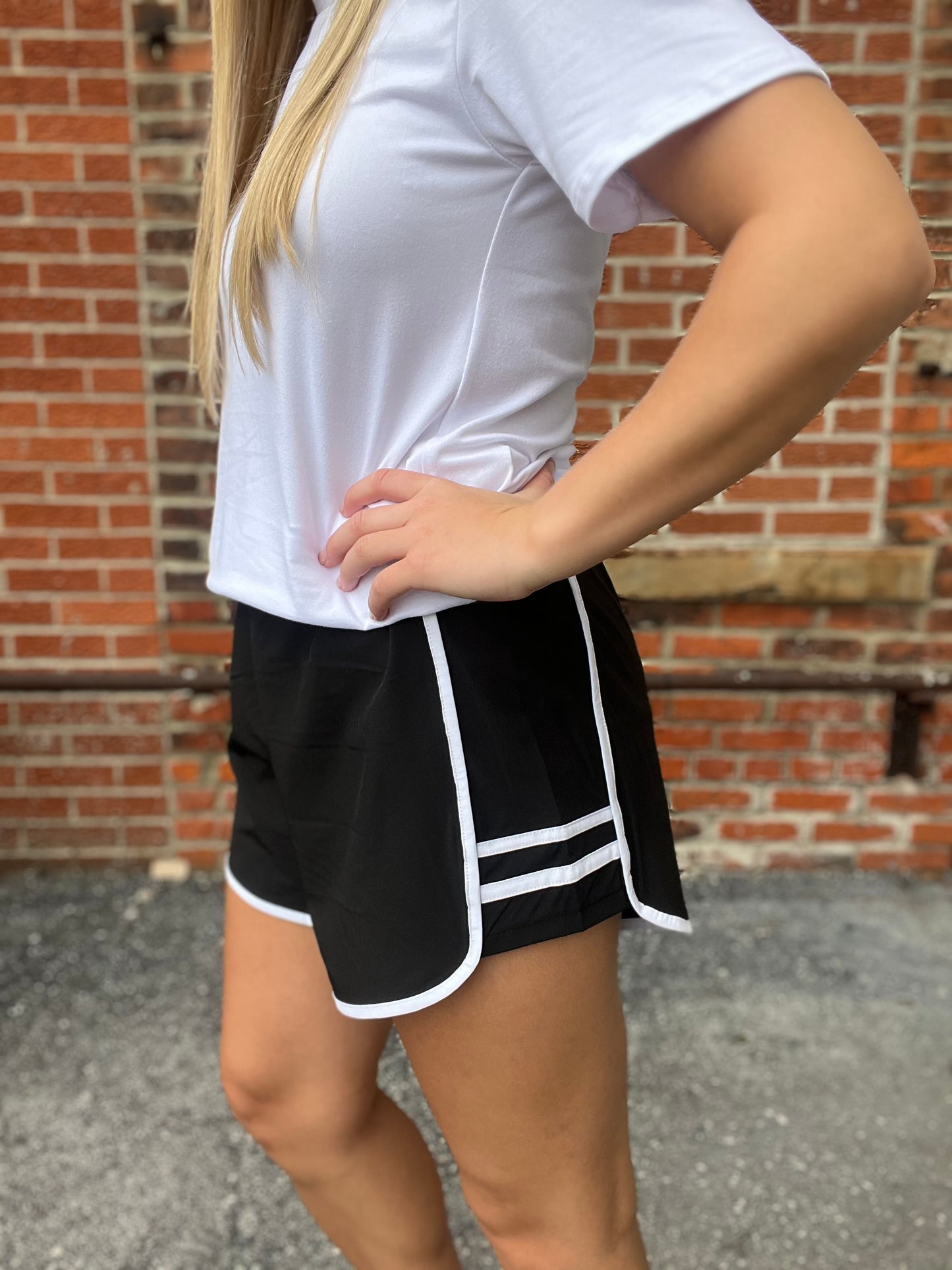 The Quinn Sporty Stripe Shorts