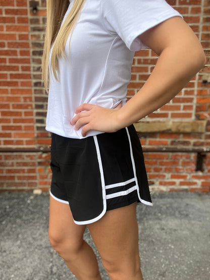 The Quinn Sporty Stripe Shorts
