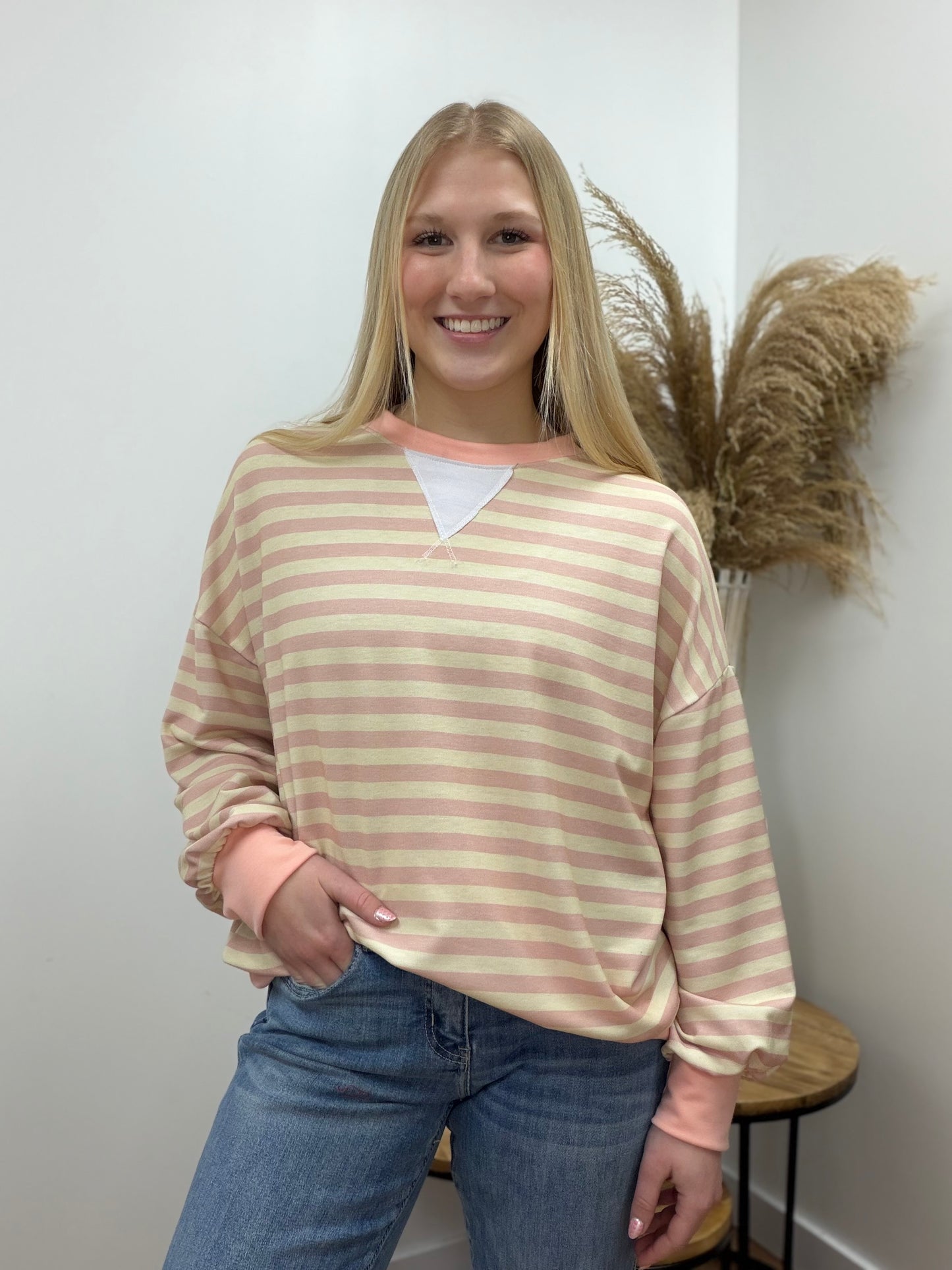 The Nectar Pullover Striped Crewneck