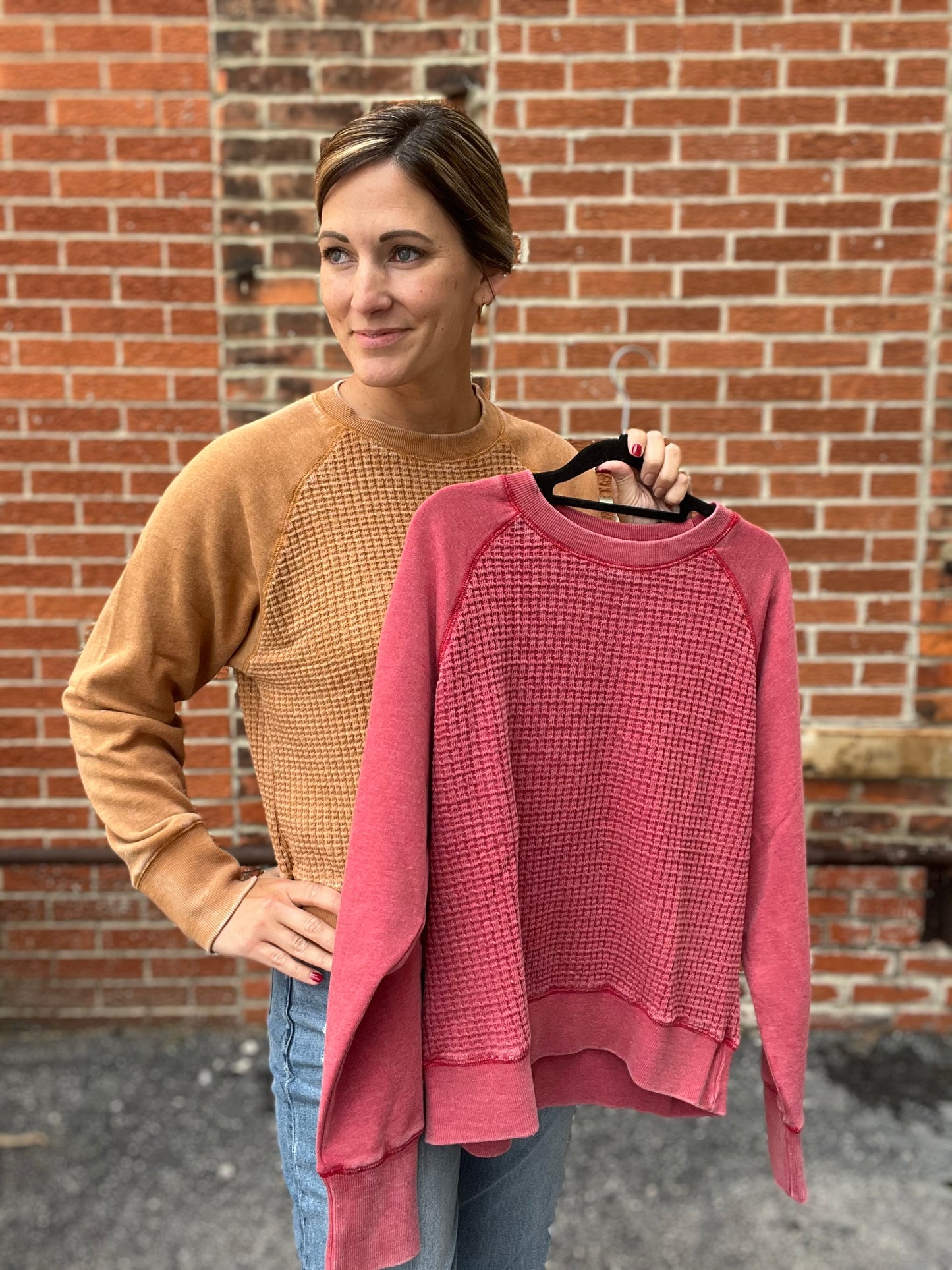 The Orla Waffle Knit Pullover