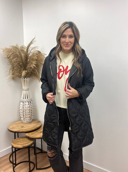 The Raven Black Puffer Jacket