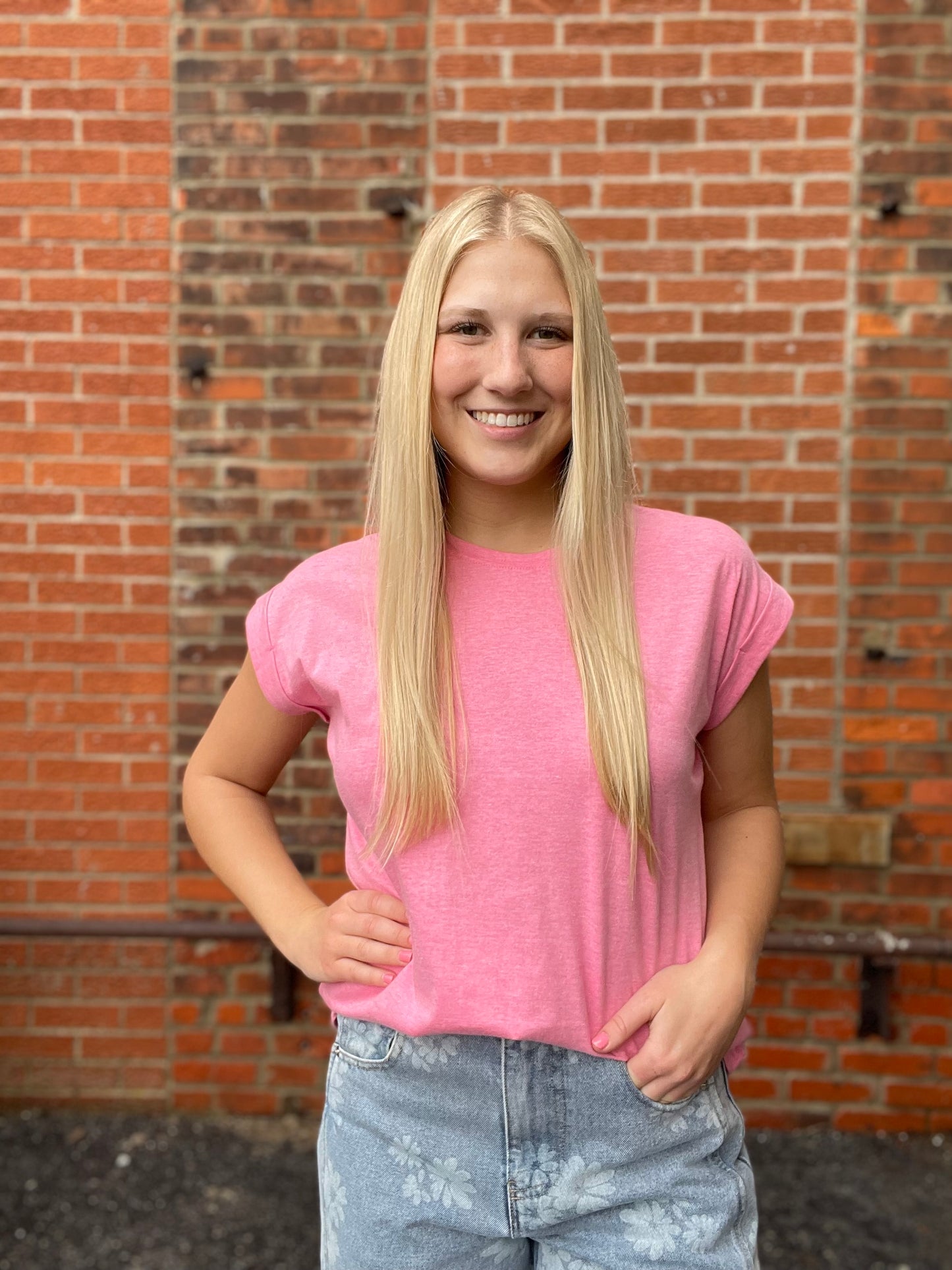 The Trisha Solid Basic Short Sleeve Top