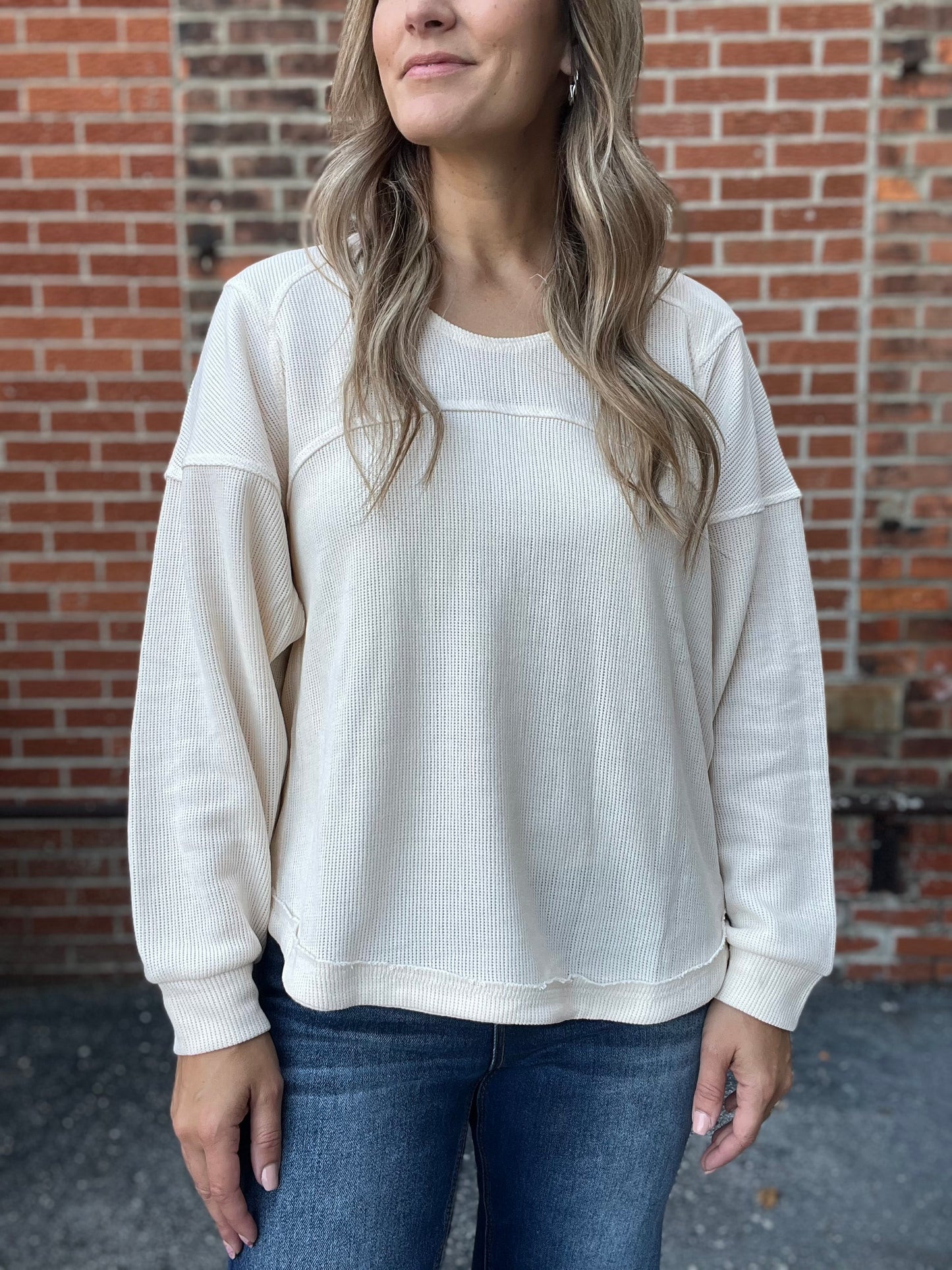 The Camberlyn Cream Thermal Top