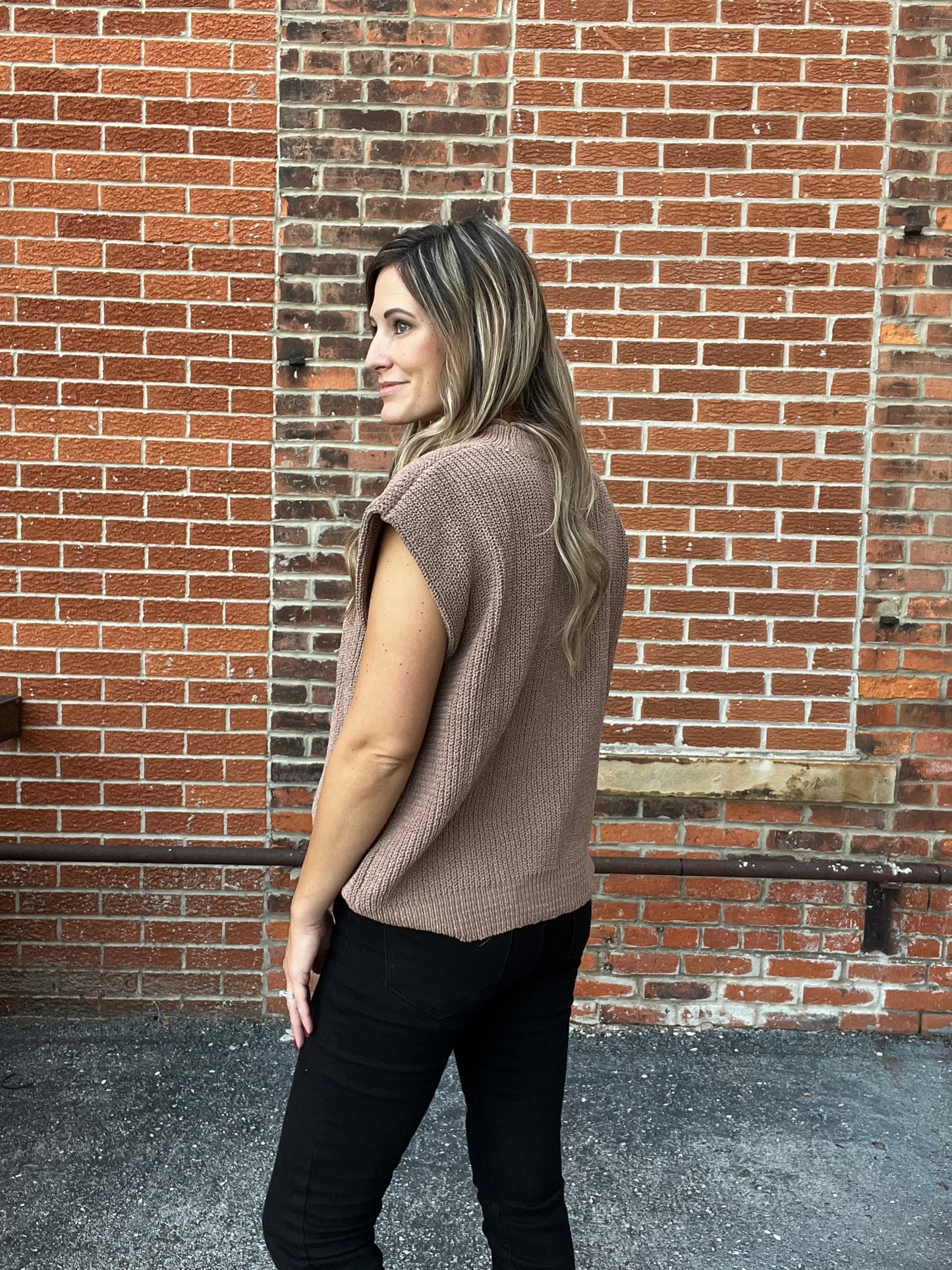 The Kinsley Fall Knit Vest Top