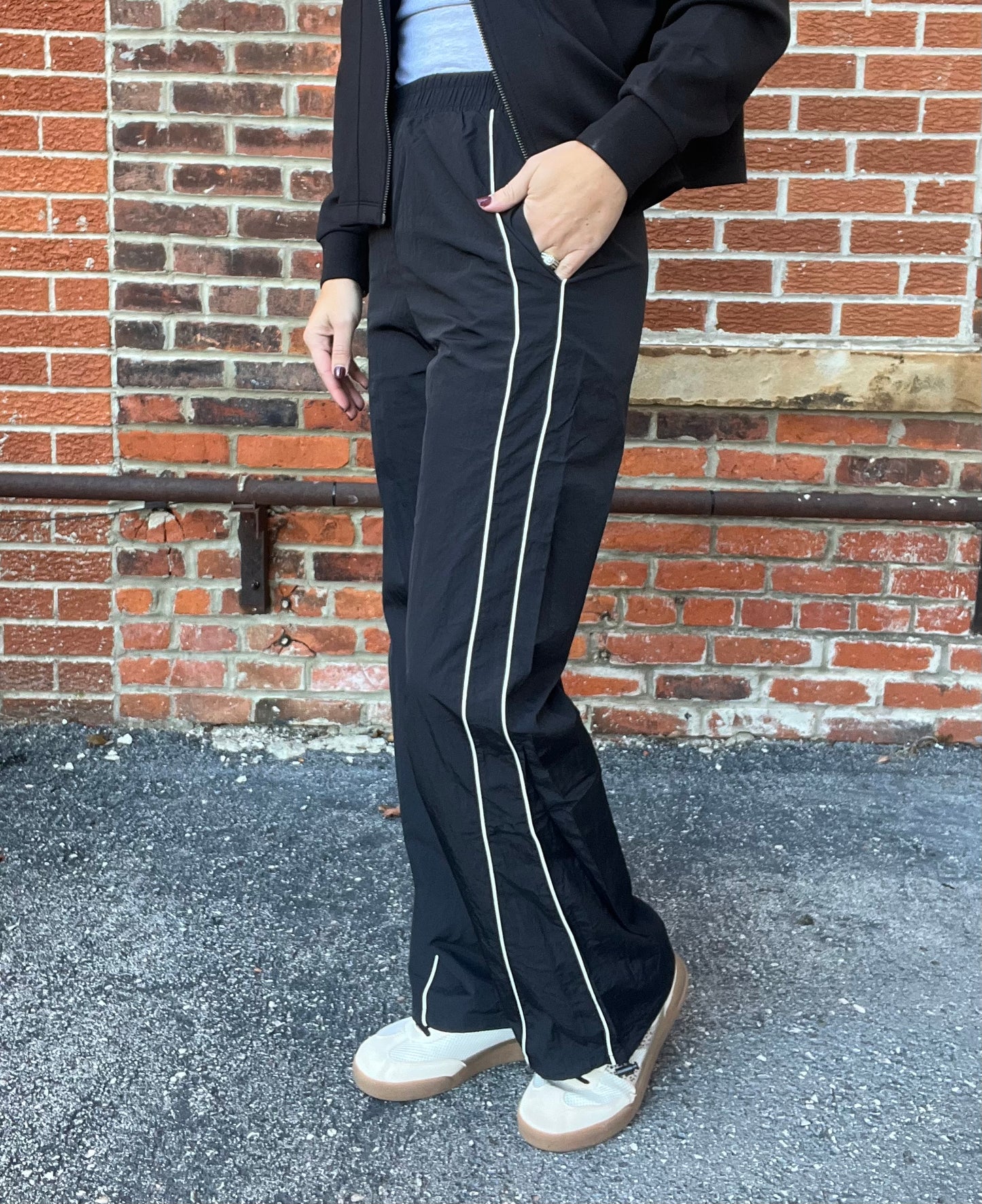 The Kyrie Trendy Black Track Pants