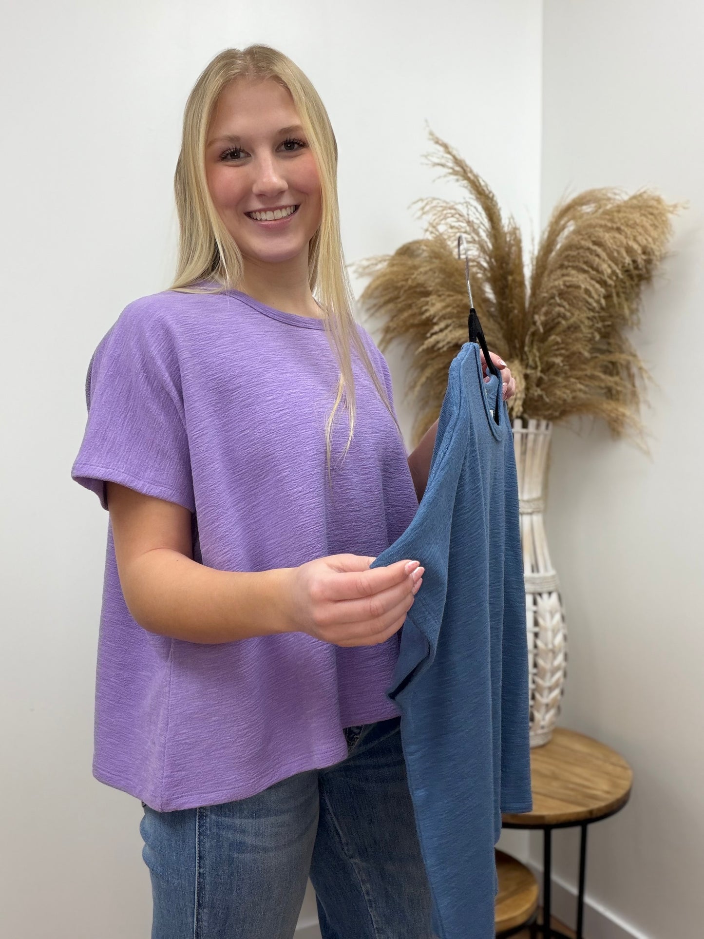 The Hollon oversized Slubbed Top