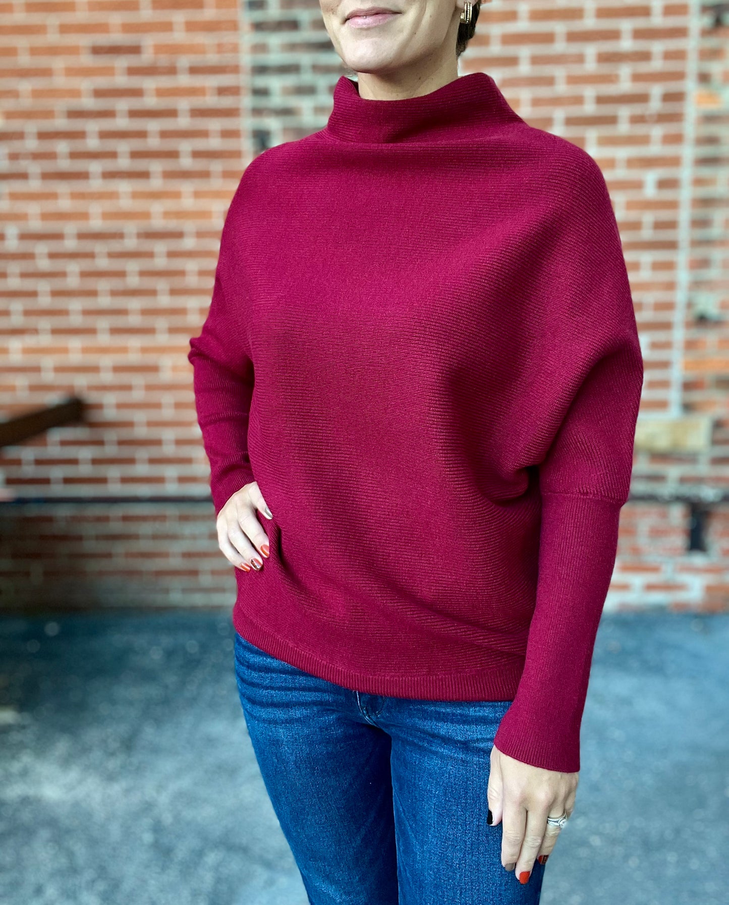 The Oakland Mock Neck Sweater