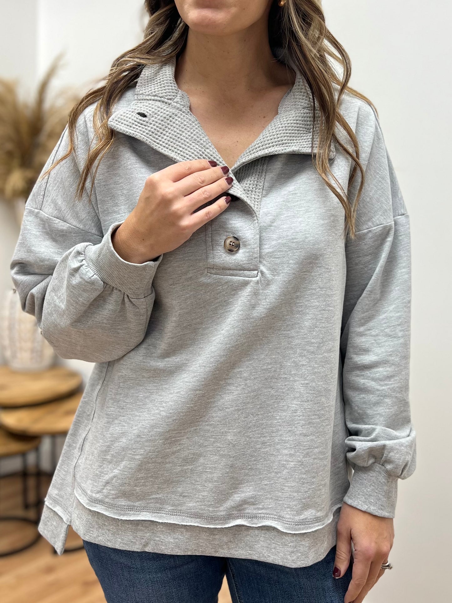 The Esti Oversized Textured Pullover