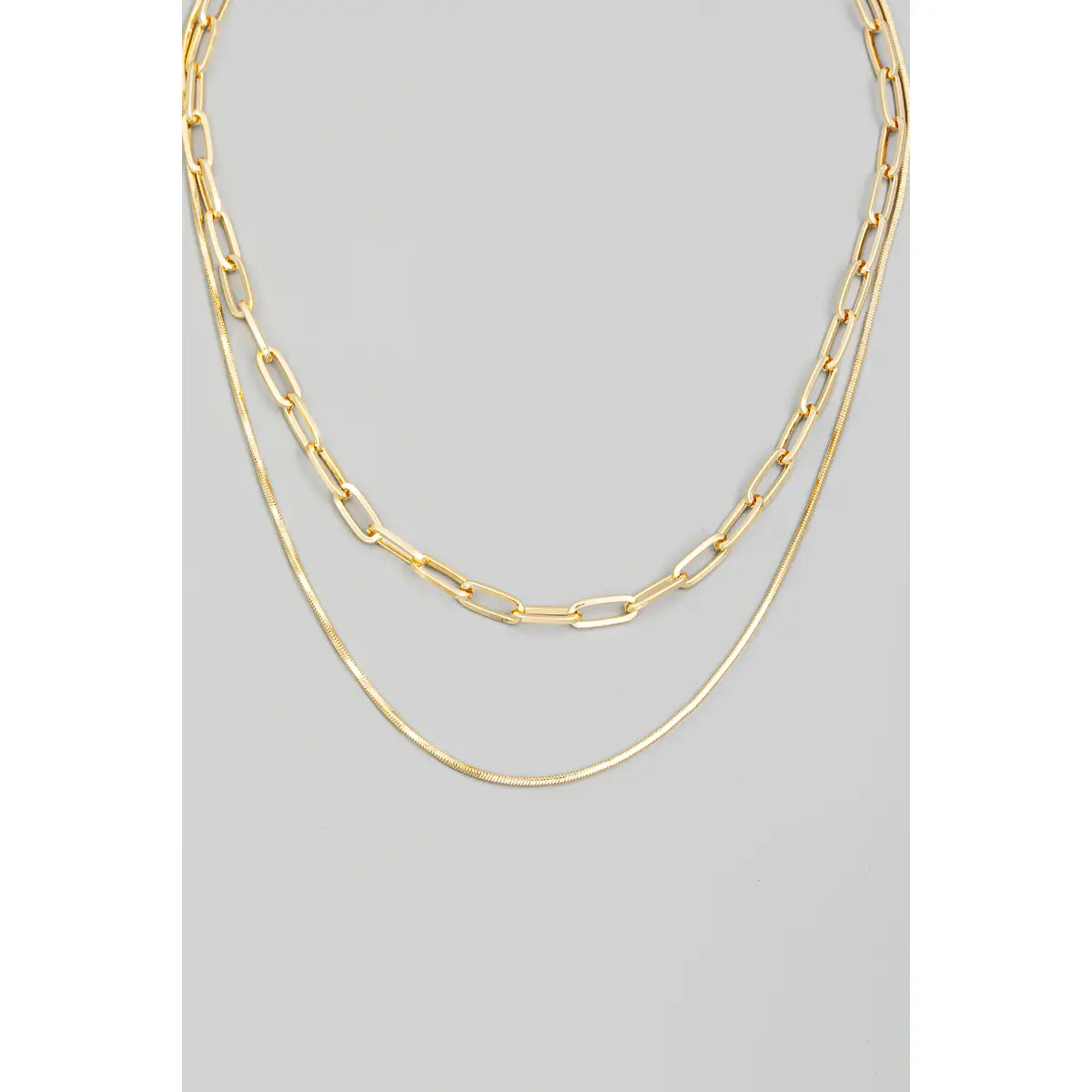 Double Chain Gold Necklace