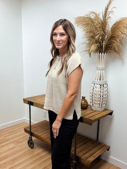 The Kasen Sleeveless Drop Shoulder Top