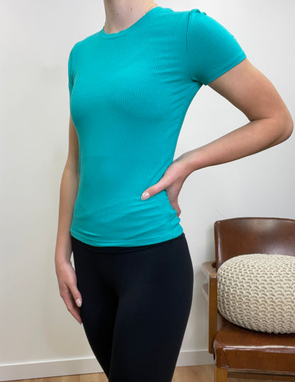 The Sable Simple Ribbed Top