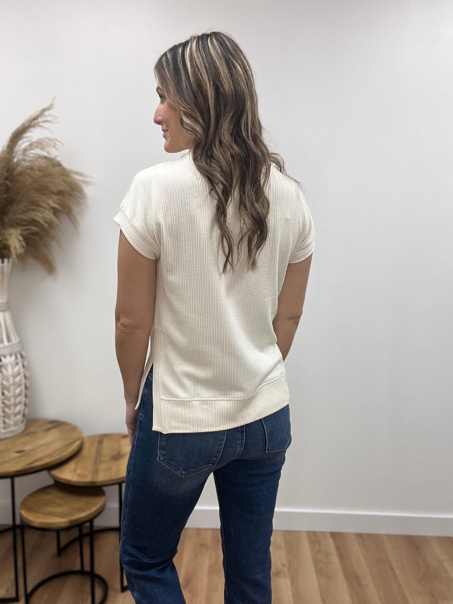 The Isra Short Sleeve Knit Top