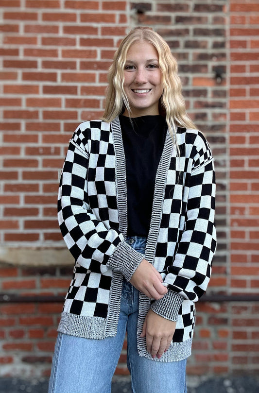 The Rhett Checkered Cardigan