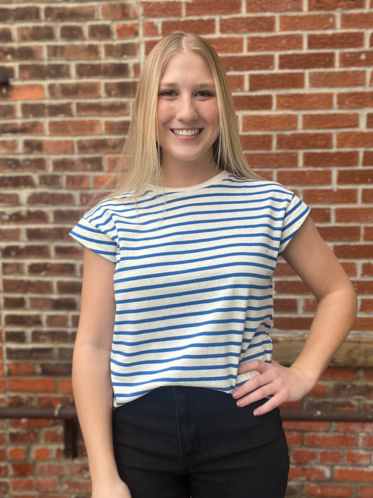 The Marlow Casual Cotton Stripe Top