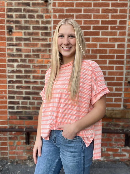 The Millo Raised Ribbed Top