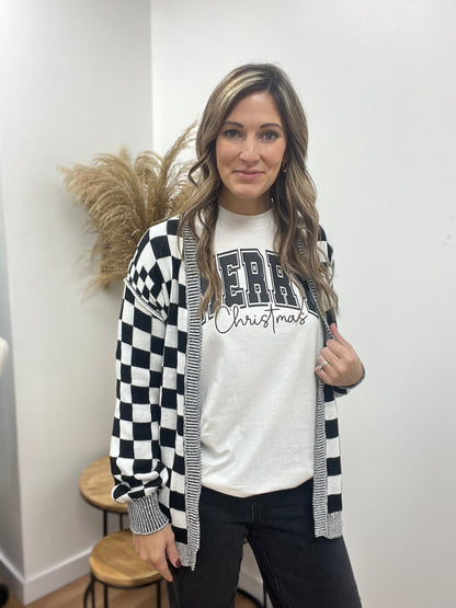 White Merry Christmas Tee