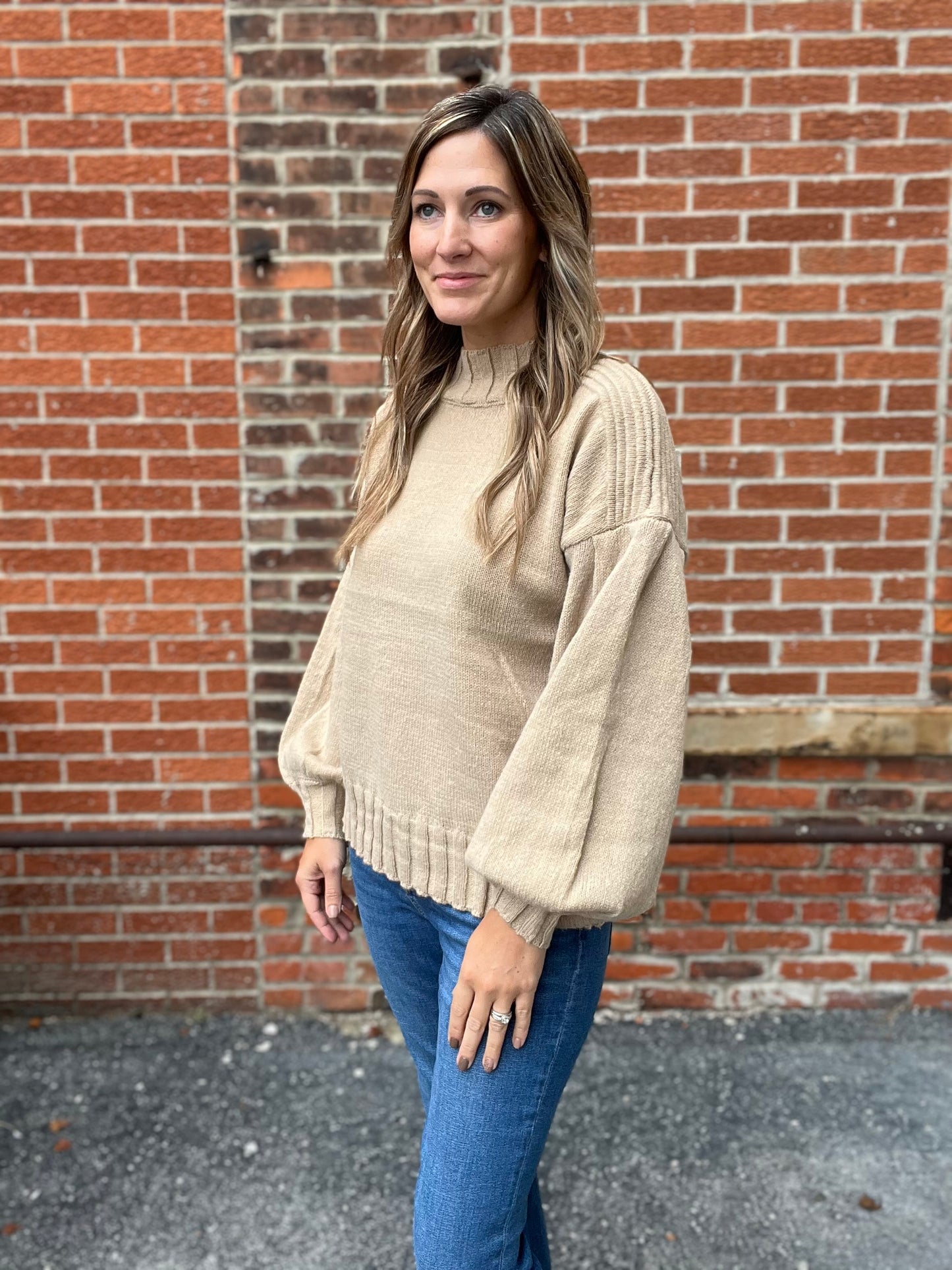 The Dexter Mocha Ribbed Sweater