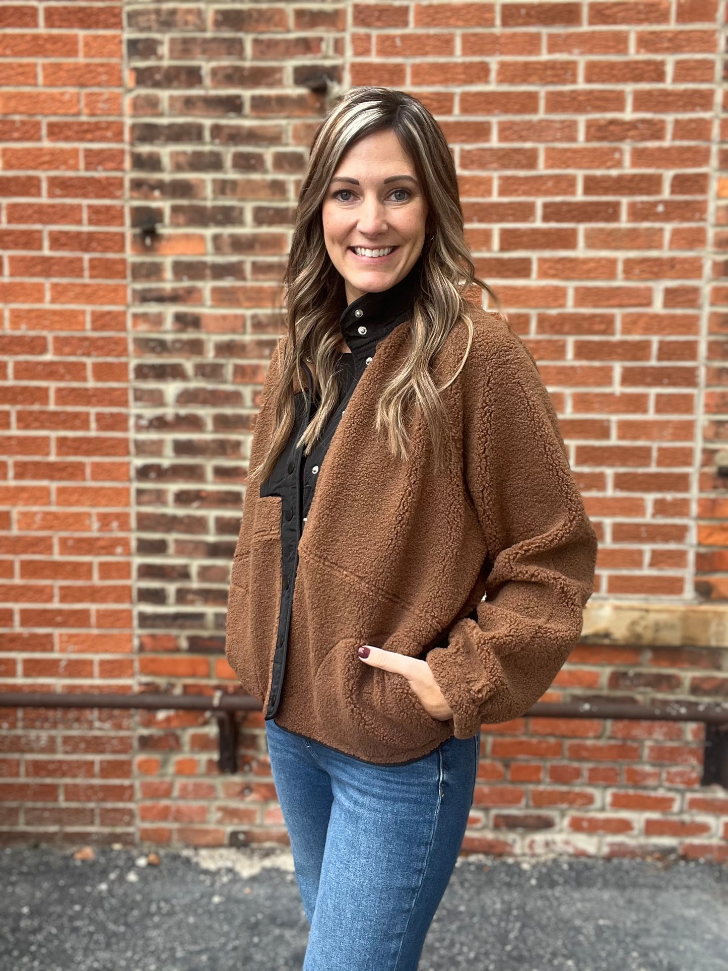 The Celeste Color Block Fleece Jacket