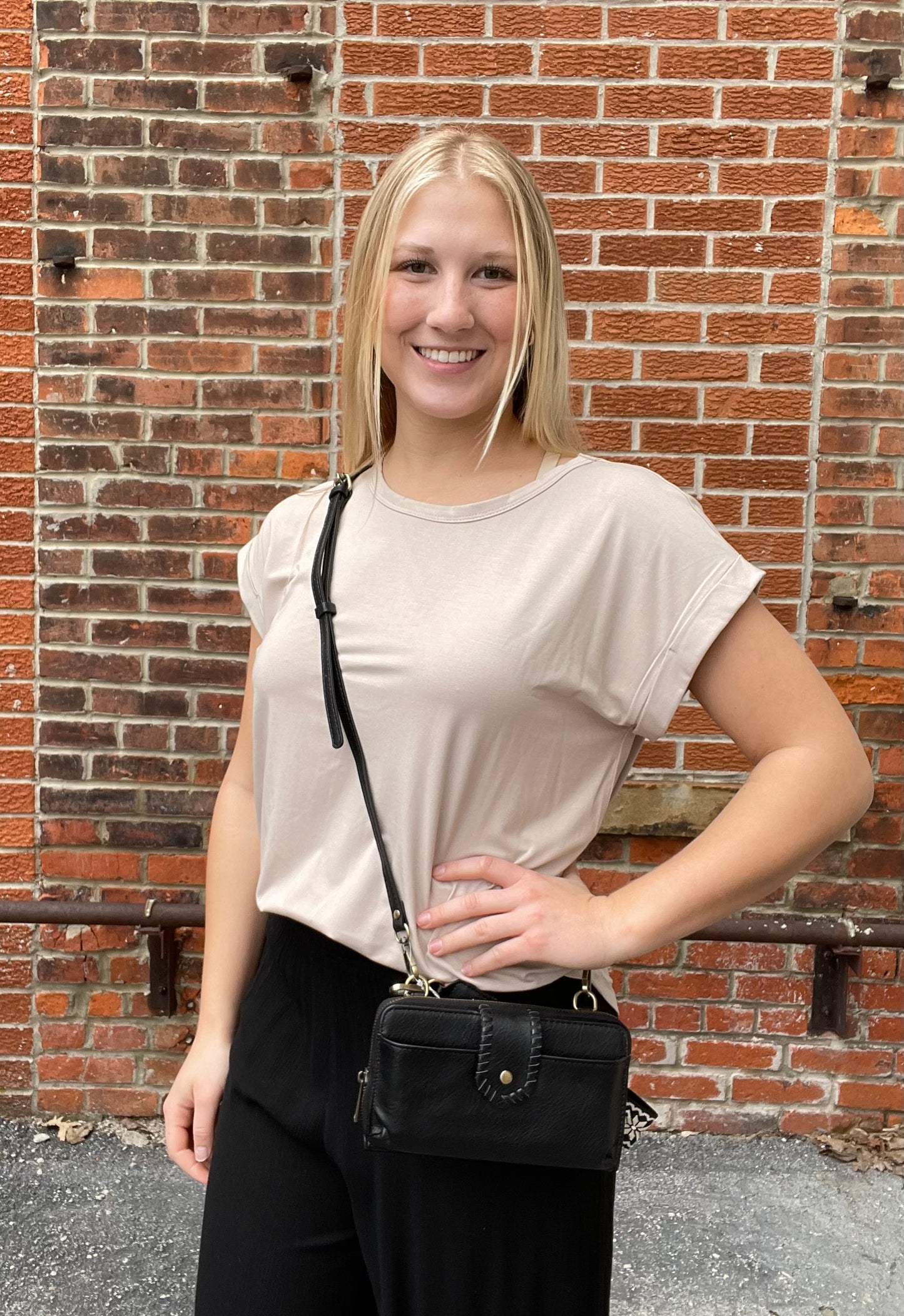 The Nova Taupe Bamboo Tee