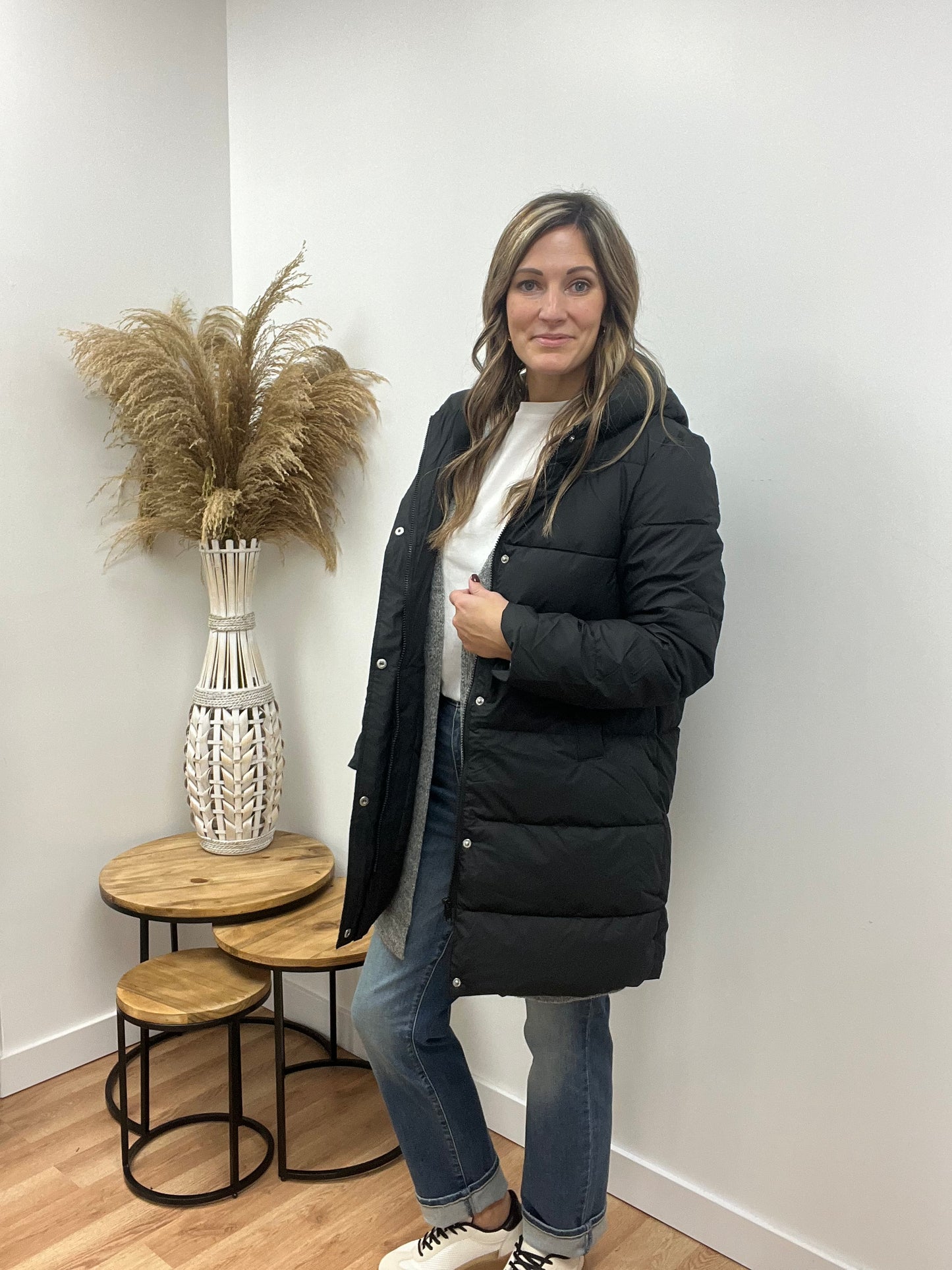 The Leighten Hooded Puffer Coat