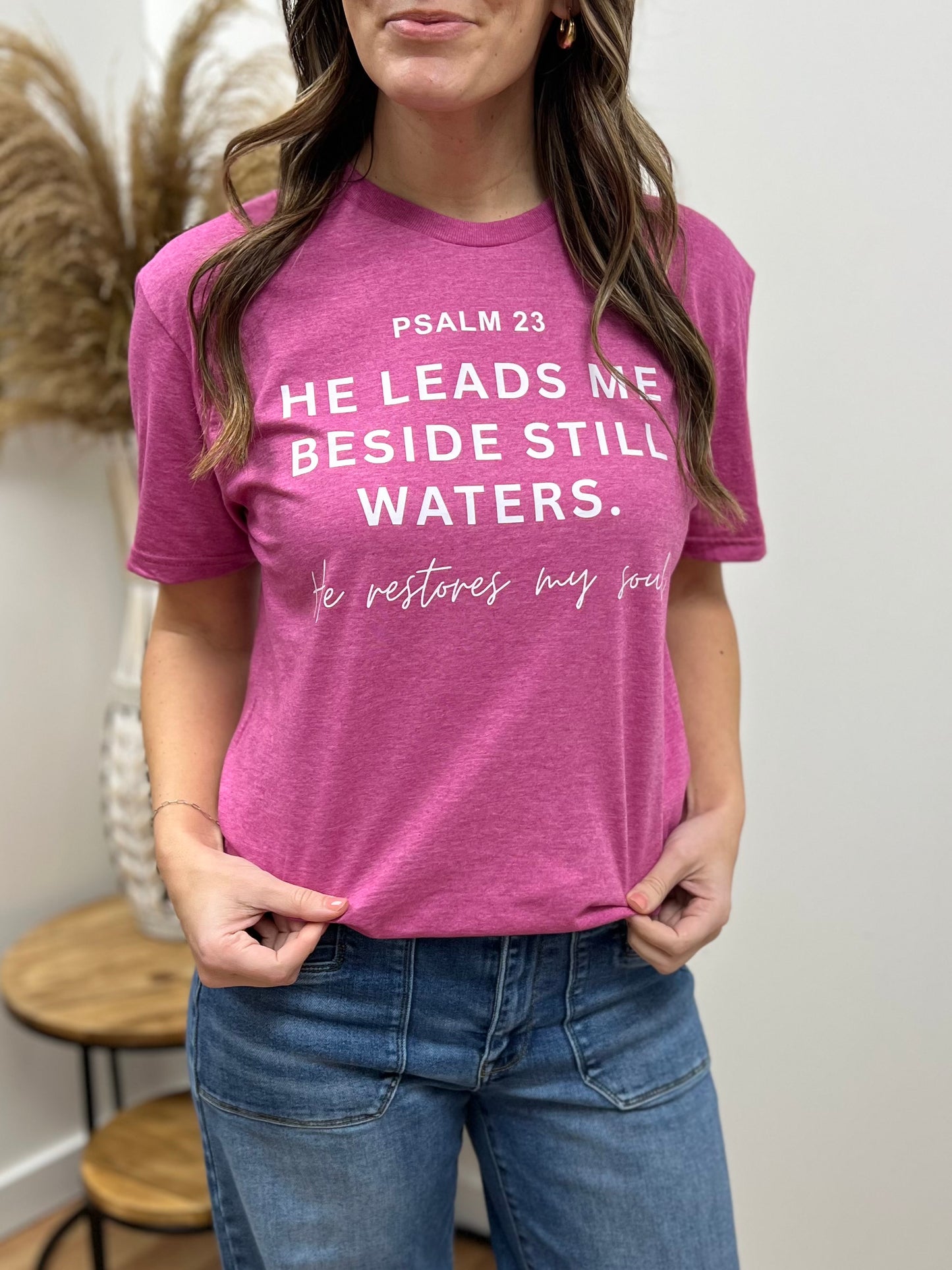 Psalm 23 “Still Waters” Soft Unisex Graphic Tee