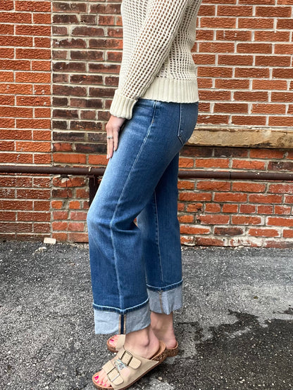 The Roslyn Straight Leg Risen Jeans