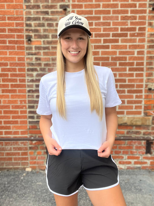 The Newton Essential Short Sleeve White Top