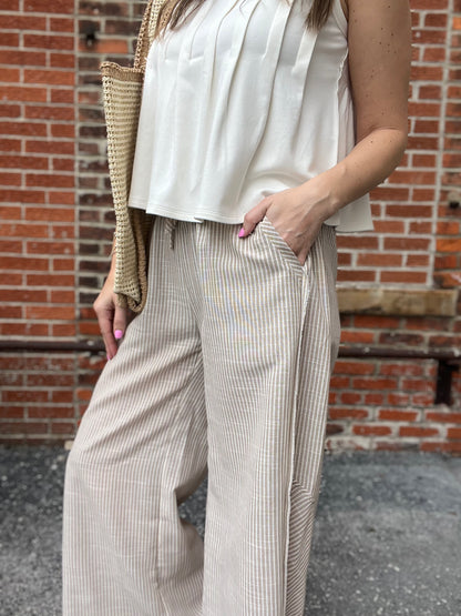 The Larsen Linen Cropped Pants